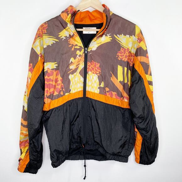 Seek The Label LF Black Brown Orange Nylon Jacket Women's Size X-Small XS - Picture 1 of 9